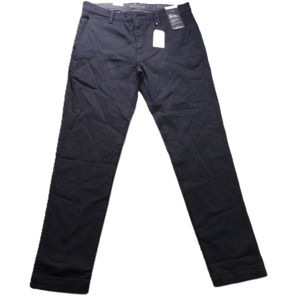 NWT Levi's XX Chino Slim Taper Pant Cotton Stretch Men 34x32 Black Trousers Work